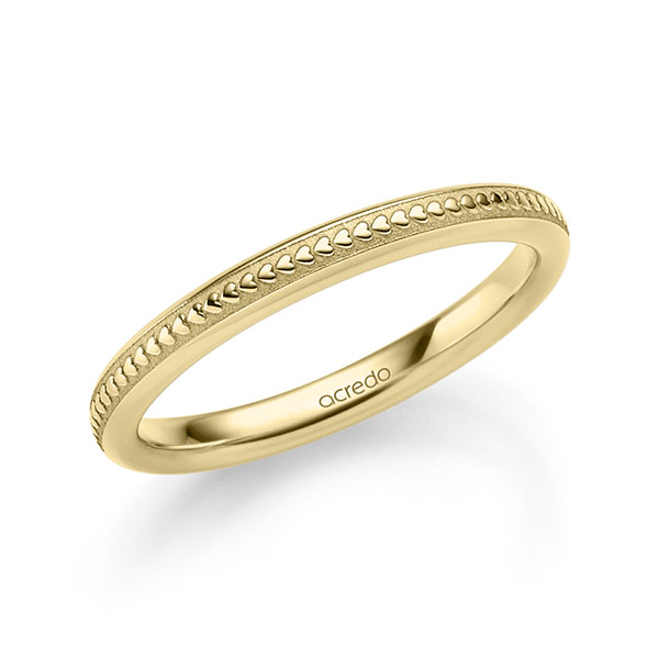 klassischer Trauring/Ehering in Gelbgold 750 von acredo - A-2374-9