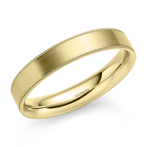 klassischer Trauring/Ehering in Gelbgold 750 von acredo - S-1372-4
