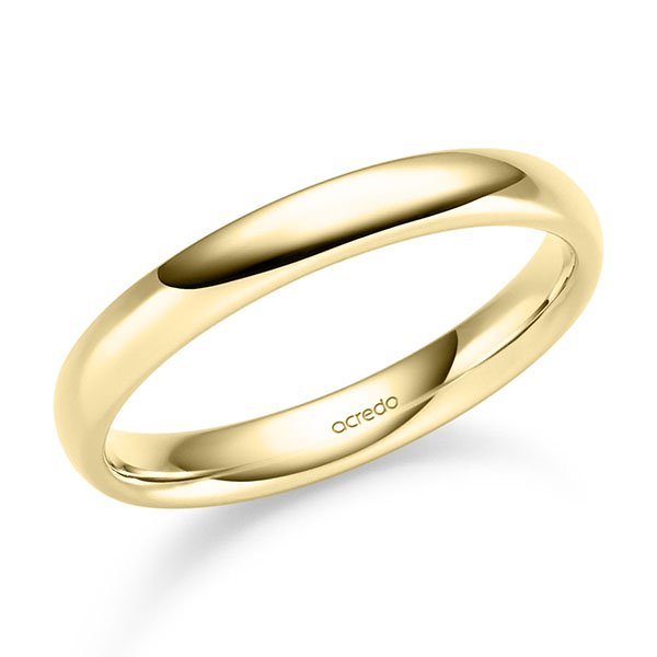 klassischer Trauring/Ehering in Gelbgold 750 von acredo - S-1442-1