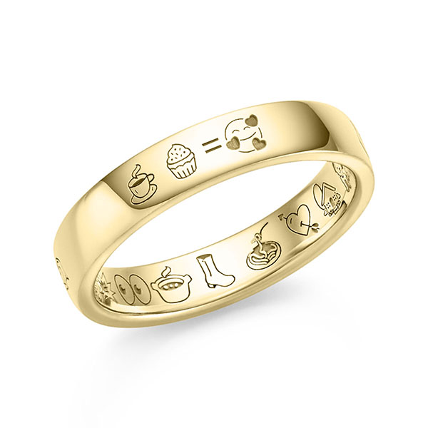 klassischer Trauring/Ehering in Gelbgold 750 von acredo - S-1496-1 klassischer Trauring/Ehering in Gelbgold 750 von acredo - S-1496-1