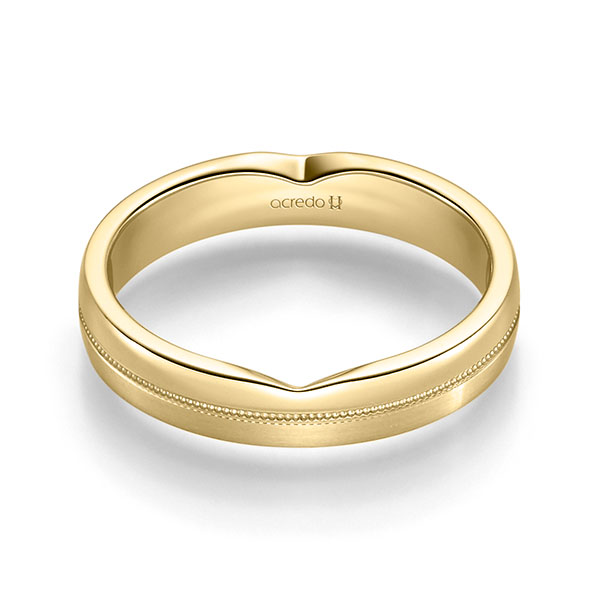 klassischer Trauring/Ehering in Gelbgold 916 von acredo - A-2256-27