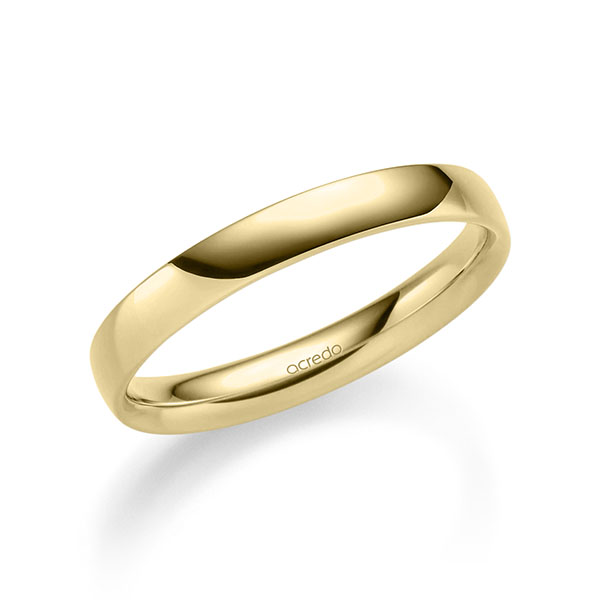klassischer Trauring/Ehering in Gelbgold 916 von acredo - A-2350-15