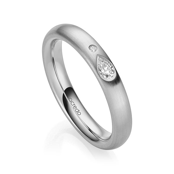 klassischer Trauring/Ehering in Graugold 585 mit zus. 0,108 ct. Brillant tw, vs tw, si von acredo - A-2138-10 klassischer Trauring/Ehering in Graugold 585 mit zus. 0,108 ct. Brillant tw, vs tw, si von acredo - A-2138-10