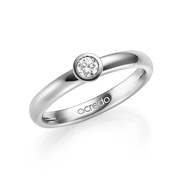 klassischer Trauring/Ehering in Graugold 585 mit zus. 0,15 ct. Brillant tw, si von acredo - A-1348-3 klassischer Trauring/Ehering in Graugold 585 mit zus. 0,15 ct. Brillant tw, si von acredo - A-1348-3