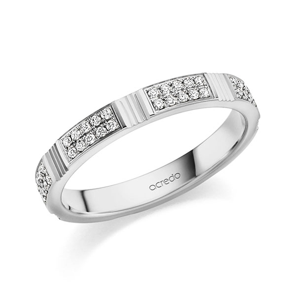 klassischer Trauring/Ehering in Graugold 585 mit zus. 0,35 ct. Brillant tw, si von acredo - S-1411-2 klassischer Trauring/Ehering in Graugold 585 mit zus. 0,35 ct. Brillant tw, si von acredo - S-1411-2