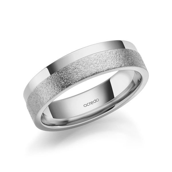 klassischer Trauring/Ehering in Graugold 585 von acredo