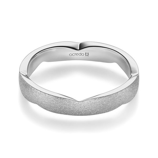 klassischer Trauring/Ehering in Graugold 585 von acredo