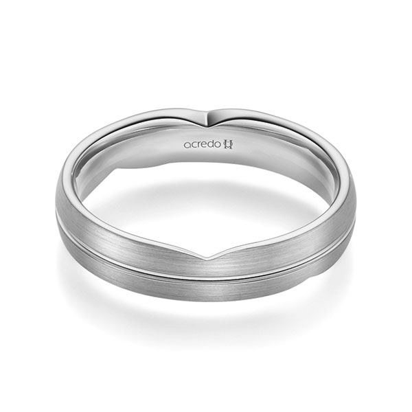 klassischer Trauring/Ehering in Graugold 585 von acredo klassischer Trauring/Ehering in Graugold 585 von acredo