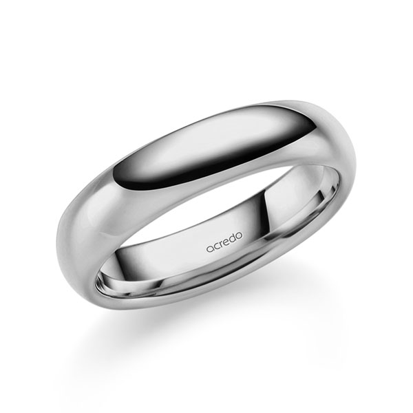 klassischer Trauring/Ehering in Graugold 585 von acredo