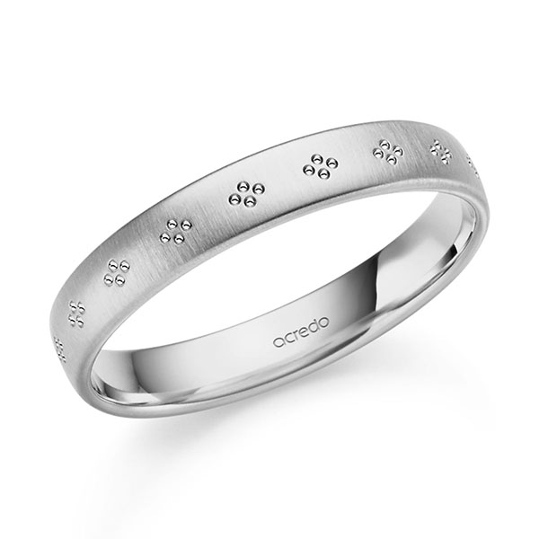 klassischer Trauring/Ehering in Graugold 585 von acredo - S-1481-2