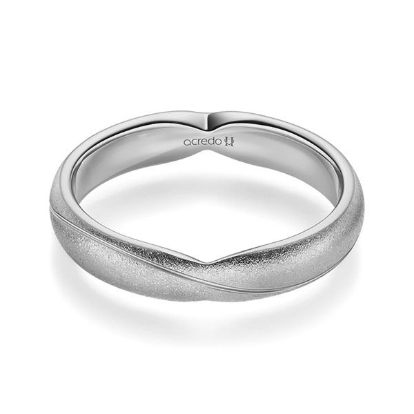 klassischer Trauring/Ehering in Graugold 750 von acredo - A-2366-32
