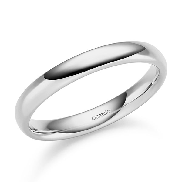 klassischer Trauring/Ehering in Graugold 750 von acredo - S-1442-2