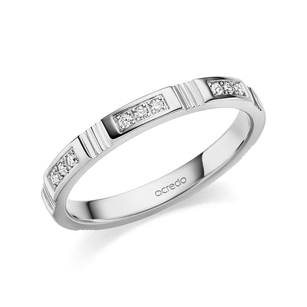klassischer Trauring/Ehering in Palladium-Silber 800- mit zus. 0,21 ct. Brillant tw, si von acredo - S-1408-2 klassischer Trauring/Ehering in Palladium-Silber 800- mit zus. 0,21 ct. Brillant tw, si von acredo - S-1408-2