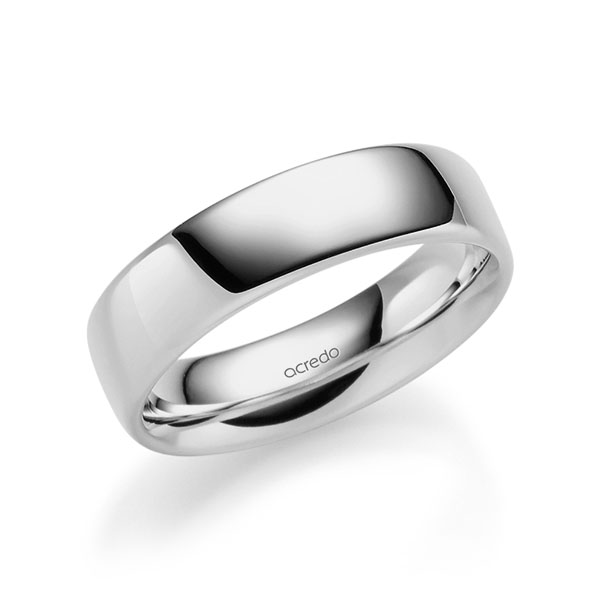 klassischer Trauring/Ehering in Palladium-Silber 800- von acredo - S-1296-11