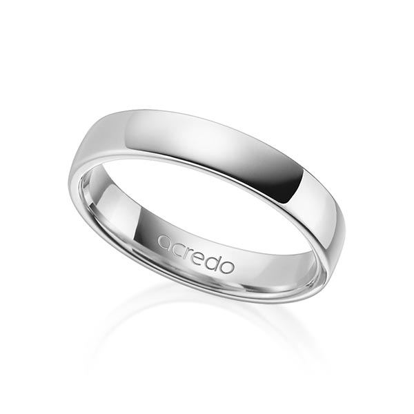 klassischer Trauring/Ehering in Palladium 950 von acredo - A-1281-1
