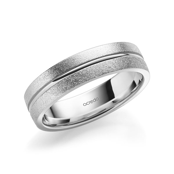 klassischer Trauring/Ehering in Palladium 950 von acredo - A-2187-14