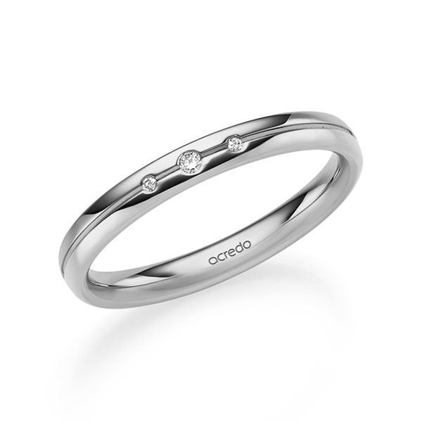 klassischer Trauring/Ehering in Platin-Palladium 600 mit zus. 0,025 ct. Brillant tw, si von acredo - A-2539-10 klassischer Trauring/Ehering in Platin-Palladium 600 mit zus. 0,025 ct. Brillant tw, si von acredo - A-2539-10