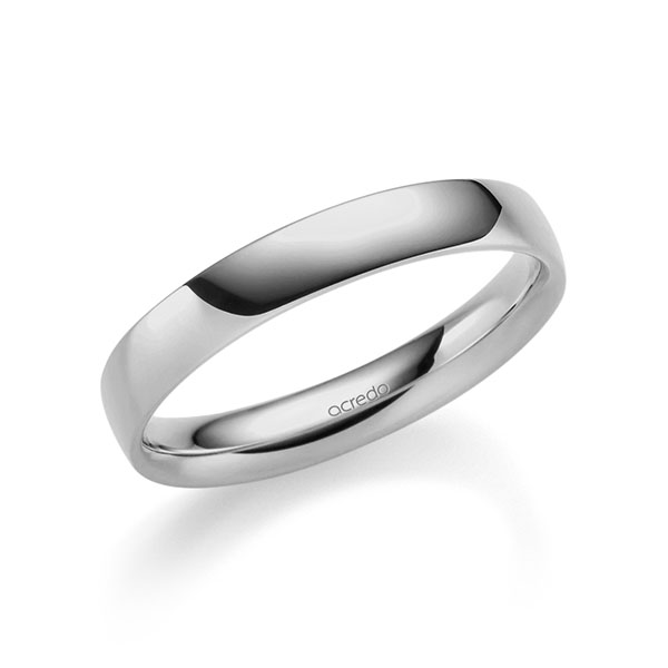 klassischer Trauring/Ehering in Platin-Palladium 600 von acredo - A-2345-17