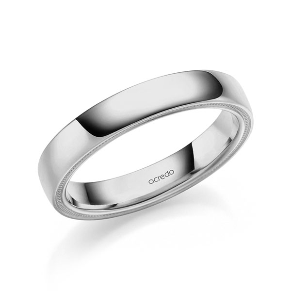 klassischer Trauring/Ehering in Platin-Palladium 600 von acredo - A-2384-17