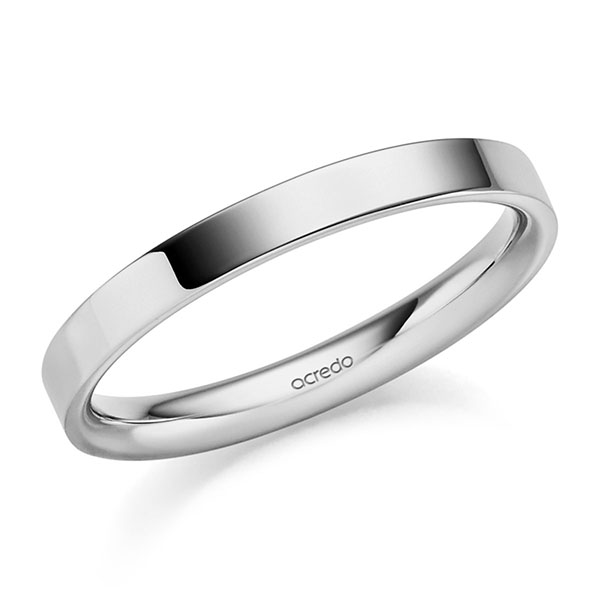 klassischer Trauring/Ehering in Platin-Palladium 600 von acredo - S-1441-2