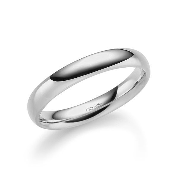 klassischer Trauring/Ehering in Platin 600 von acredo - A-2344-17
