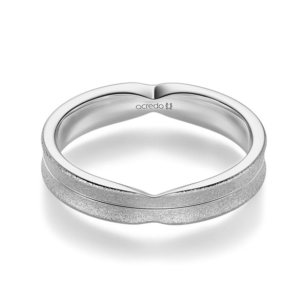 klassischer Trauring/Ehering in Platin 600 von acredo - A-2353-18