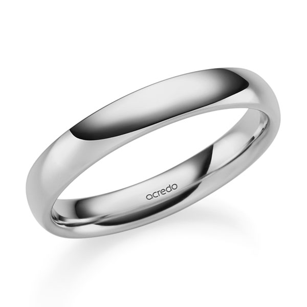 klassischer Trauring/Ehering in Platin 600 von acredo - A-2707-1