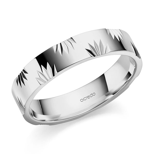 klassischer Trauring/Ehering in Platin 600 von acredo - S-1401-2