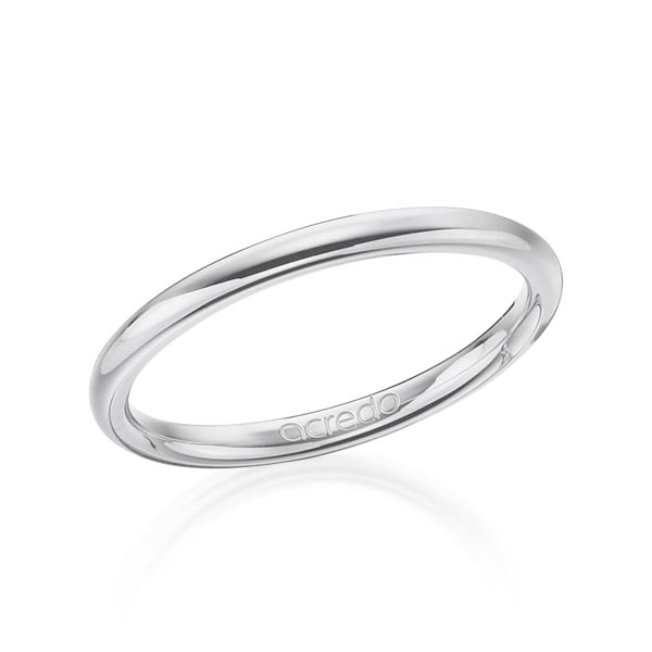 klassischer Trauring/Ehering in Platin 950 von acredo - A-1277-1