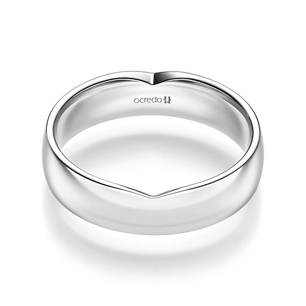 klassischer Trauring/Ehering in Platin 950 von acredo - A-2248-6