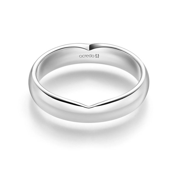 klassischer Trauring/Ehering in Platin 950 von acredo - A-2330-17
