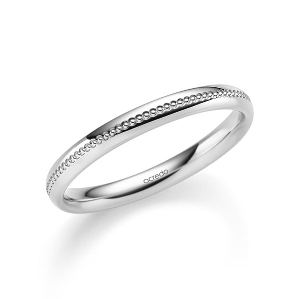 klassischer Trauring/Ehering in Platin 950 von acredo - A-2348-13