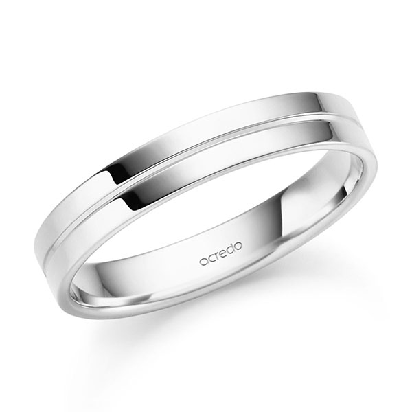 klassischer Trauring/Ehering in Platin 950 von acredo - S-1485-5