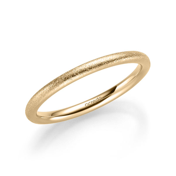 klassischer Trauring/Ehering in Roségold 375 von acredo - A-2309-8