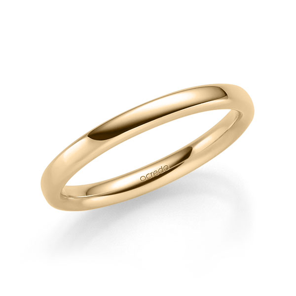 klassischer Trauring/Ehering in Roségold 375 von acredo - A-2316-8