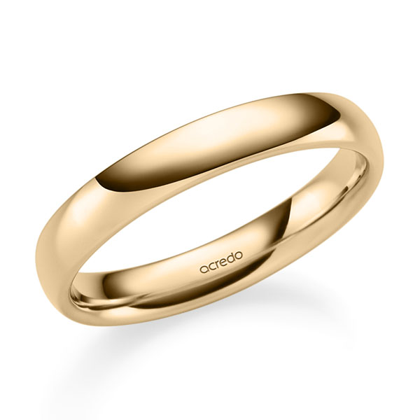 klassischer Trauring/Ehering in Roségold 375 von acredo - A-2707-2