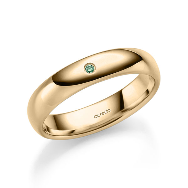 klassischer Trauring/Ehering in Roségold 585 mit zus. 0,02 ct. Brillant von acredo - A-2386-14 klassischer Trauring/Ehering in Roségold 585 mit zus. 0,02 ct. Brillant von acredo - A-2386-14