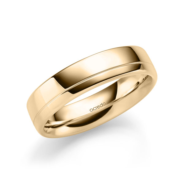 klassischer Trauring/Ehering in Roségold 585 von acredo