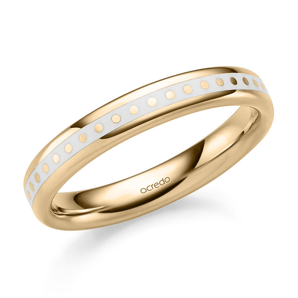 klassischer Trauring/Ehering in Roségold 585 von acredo