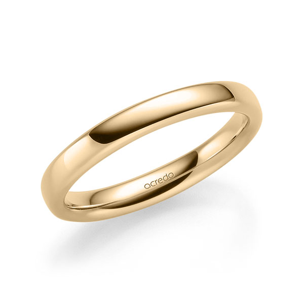 klassischer Trauring/Ehering in Roségold 585 von acredo