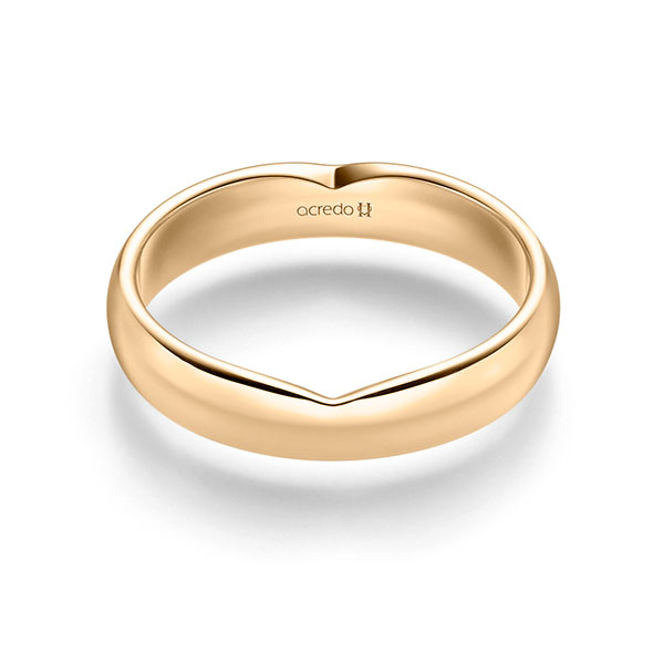 klassischer Trauring/Ehering in Roségold 585 von acredo - A-2330-14