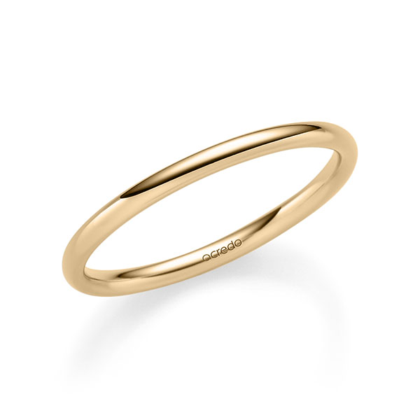 klassischer Trauring/Ehering in Roségold 585 von acredo