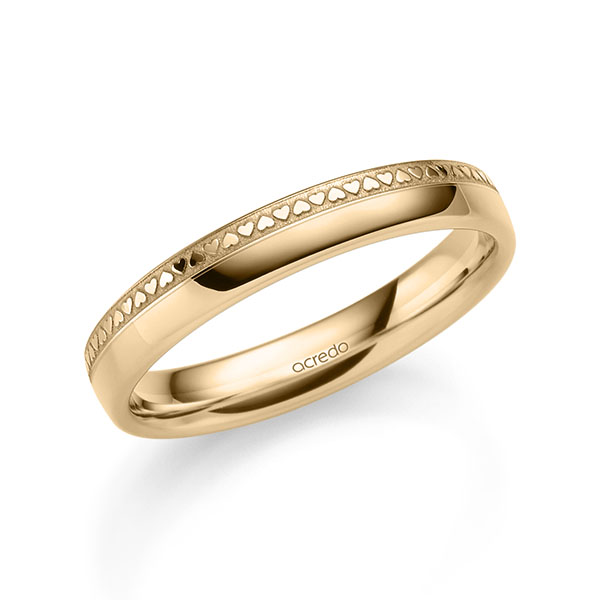 klassischer Trauring/Ehering in Roségold 585 von acredo