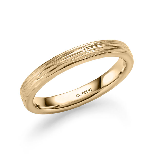 klassischer Trauring/Ehering in Roségold 585 von acredo