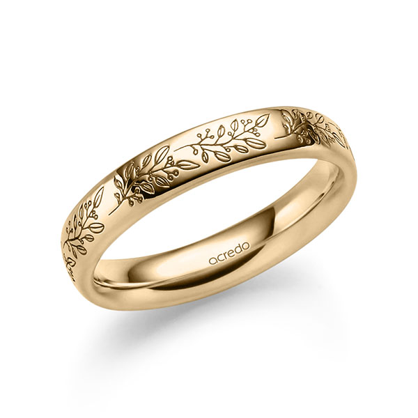 klassischer Trauring/Ehering in Roségold 585 von acredo