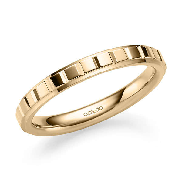 klassischer Trauring/Ehering in Roségold 585 von acredo - A-2555-3 klassischer Trauring/Ehering in Roségold 585 von acredo - A-2555-3