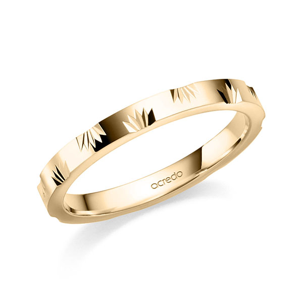 klassischer Trauring/Ehering in Roségold 585 von acredo - S-1397-3 klassischer Trauring/Ehering in Roségold 585 von acredo - S-1397-3