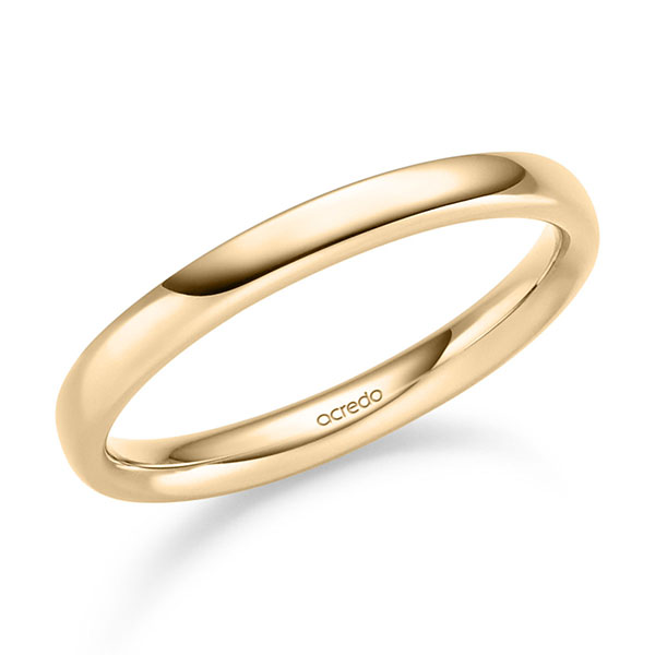 klassischer Trauring/Ehering in Roségold 585 von acredo