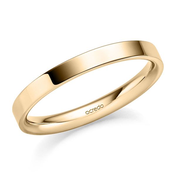 klassischer Trauring/Ehering in Roségold 585 von acredo