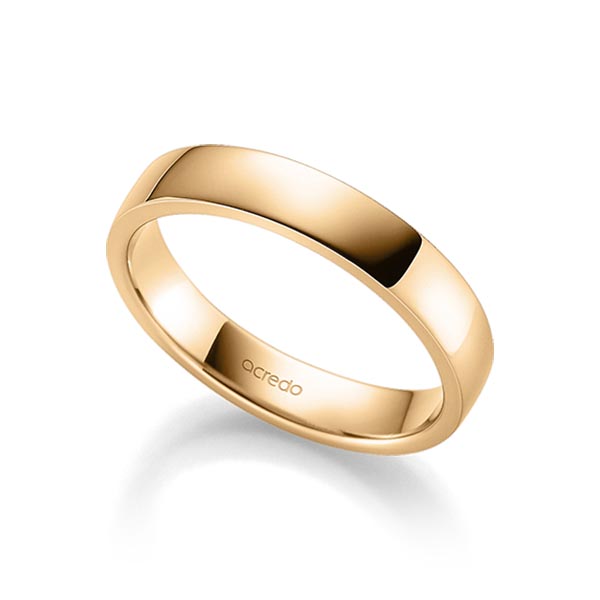 klassischer Trauring/Ehering in Roségold 750 von acredo - A-1270-9 klassischer Trauring/Ehering in Roségold 750 von acredo - A-1270-9